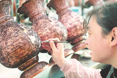 景泰藍工藝閃耀饒陽 匠心產品遠銷海內外